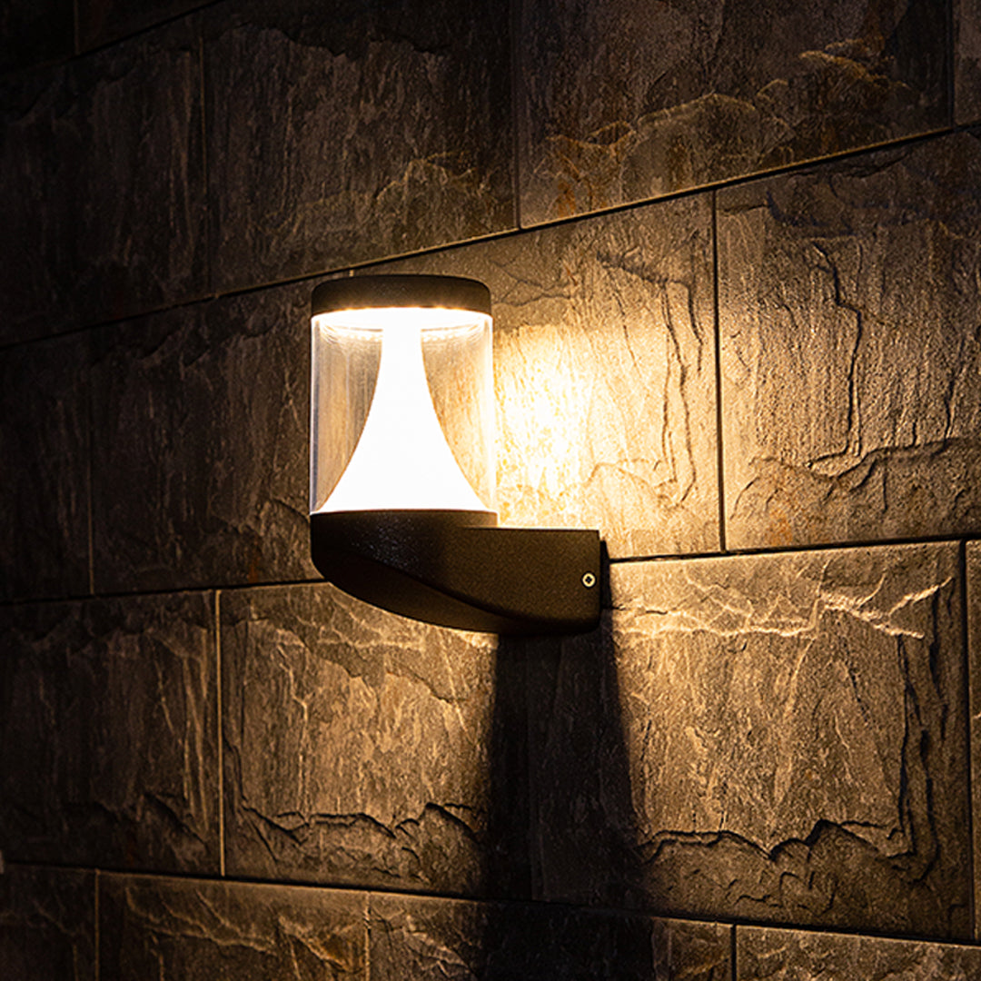 Minimalist Nordic Outdoor Wall Sconce with Integrated LED