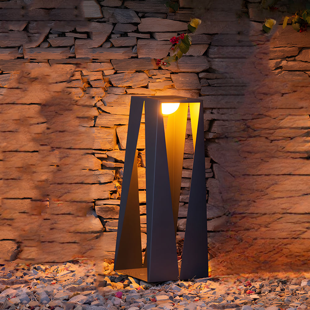 Modern Minimalist Outdoor Bollard Landscape Light with IP65 Waterproof Rating