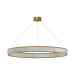 Aurelia Crystal Round Chandelier — American Minimalist LED Pendant for Modern Interiors