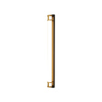Linear Outdoor Wall Sconce with Dimmable LED Lighting in Black or Gold