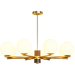 Modern Copper Art Glass Chandelier for Dining Room and Living Space