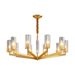 American Luxury Candle Chandelier in Brass, Chrome, or Black