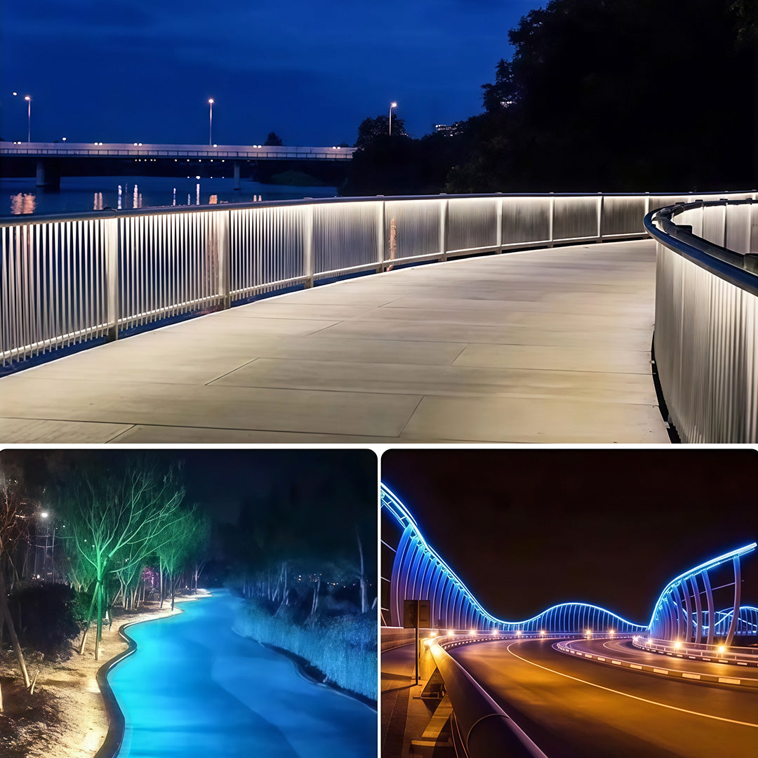 Modular Outdoor Wall Washer Light, Waterproof LED Strip