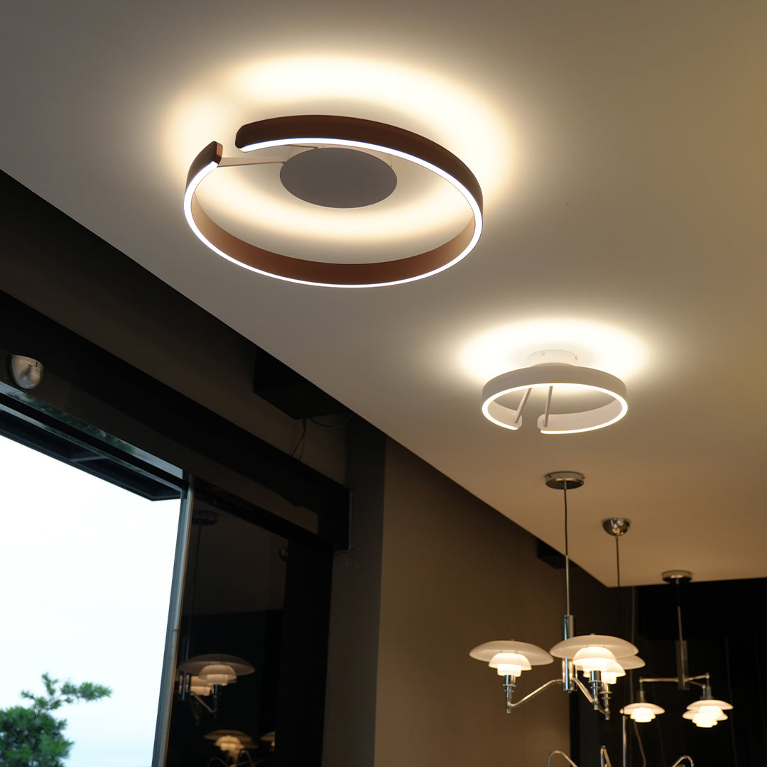 Halo LED Flush Mount Ceiling Light in Minimalist Ring Design