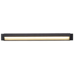 Rotatable Linear LED Wall Sconce in Black Aluminum