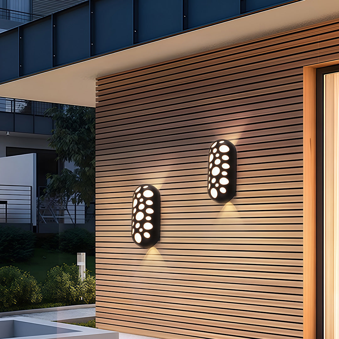 Nordic Minimalist Outdoor Up Down Wall Sconce with Dual LED Lighting