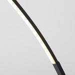 Arc Floor Lamp with Remote Control, Modern LED Aluminum Design