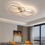 Art Deco Flush Mount Ceiling Light with Dimmable LED, Nordic Minimalist Design