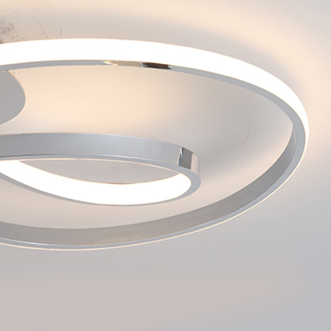 Art Deco Flush Mount Ceiling Light with Dimmable LED, Nordic Minimalist Design