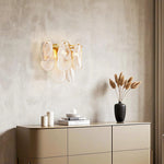 Art Deco French Luxury Wall Sconces, Copper Glass Dual-Light