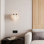 Art Deco French Glass Wall Sconce in Copper, Nickel, or Black
