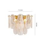 Art Deco French Luxury Wall Sconces, Copper Glass Dual-Light