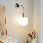 Art Deco Wall Sconce with Nordic Iron Frame and Rotational Molded Shade