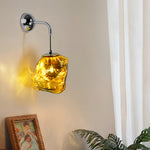 Art Deco Wall Sconce with Nordic Iron Frame and Rotational Molded Shade