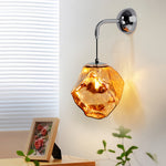 Art Deco Wall Sconce with Nordic Iron Frame and Rotational Molded Shade