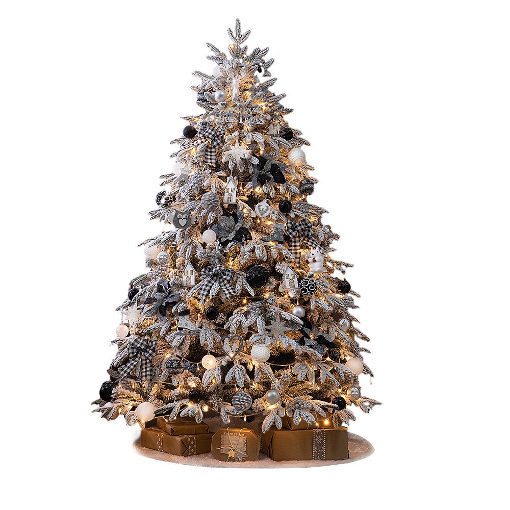 Winter Luminaria Artificial Christmas Tree with Warm String Lights