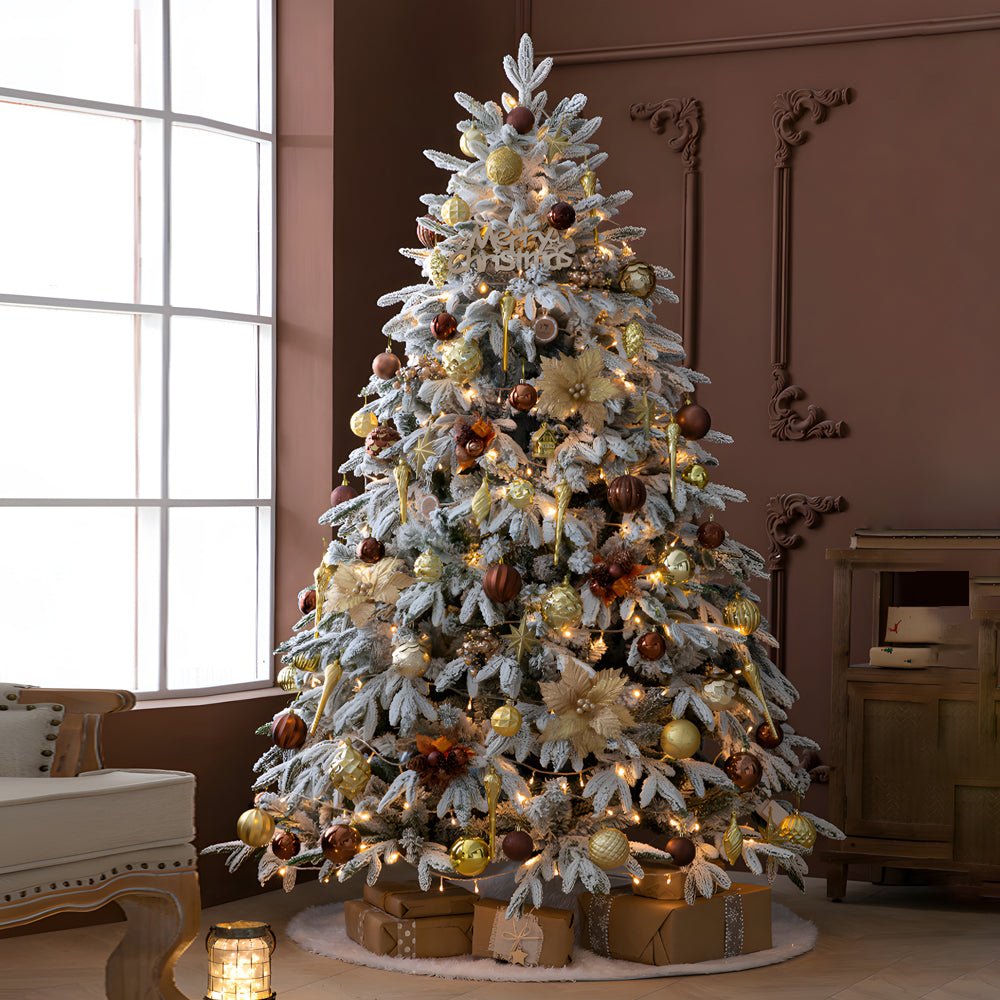 Winter Luminaria Artificial Christmas Tree with Warm String Lights