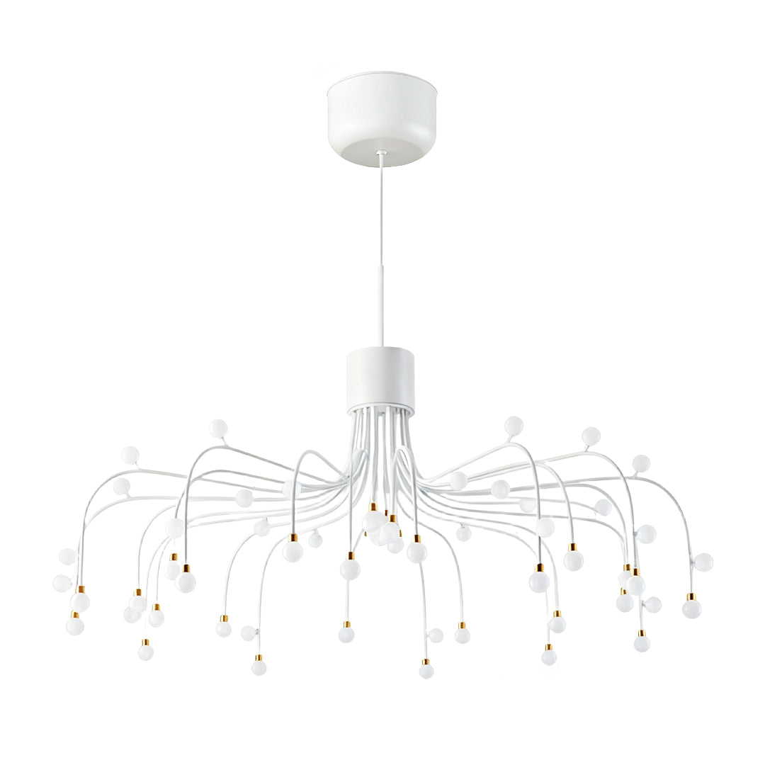 Modern Retro Adjustable LED Chandelier with Acrylic Shade