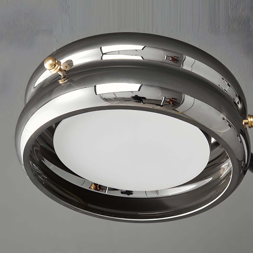 Aurelia Multi-Head Matte Black Copper Semi-Flush Ceiling Light