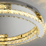 Lumière Cristal LED Flush Mount Ceiling Light in Silver