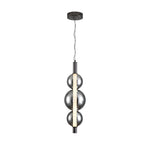 Lumina Modern Pendant Light – Minimalist LED Glass Shade in Silver