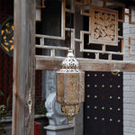 Solar-Powered Moroccan Lanterns for Outdoor Patio and Garden