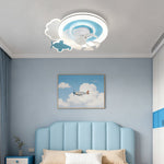 Aurora Sky Ceiling Fan with Dimmable LED Light for Kids' Rooms
