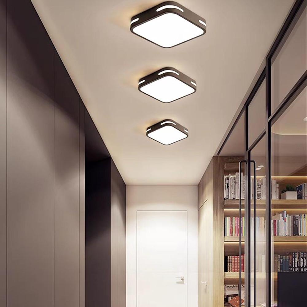 Lumina Square LED Flush Mount Ceiling Light in Acrylic and Metal
