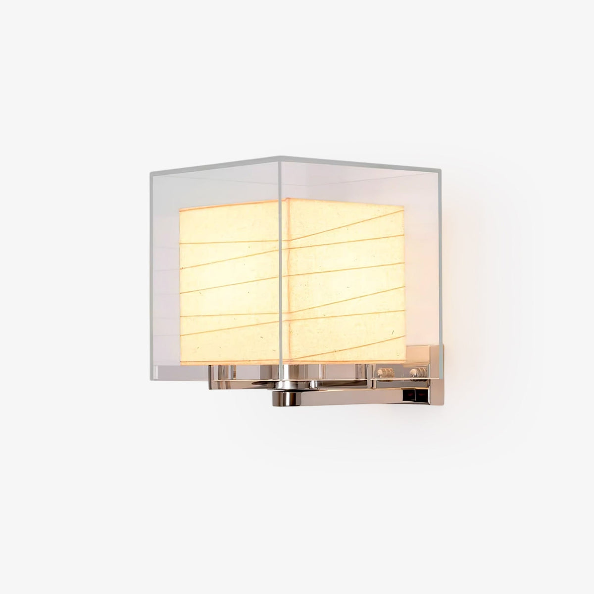 Lumo Cube Wall Sconce – Modern Chrome & Glass Architectural Lighting