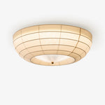 Hana Flush Mount Ceiling Light in Fabric and Crystal