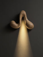 Sera Flow Wood Wall Light – Sculptural LED Sconce for Modern Interiors
