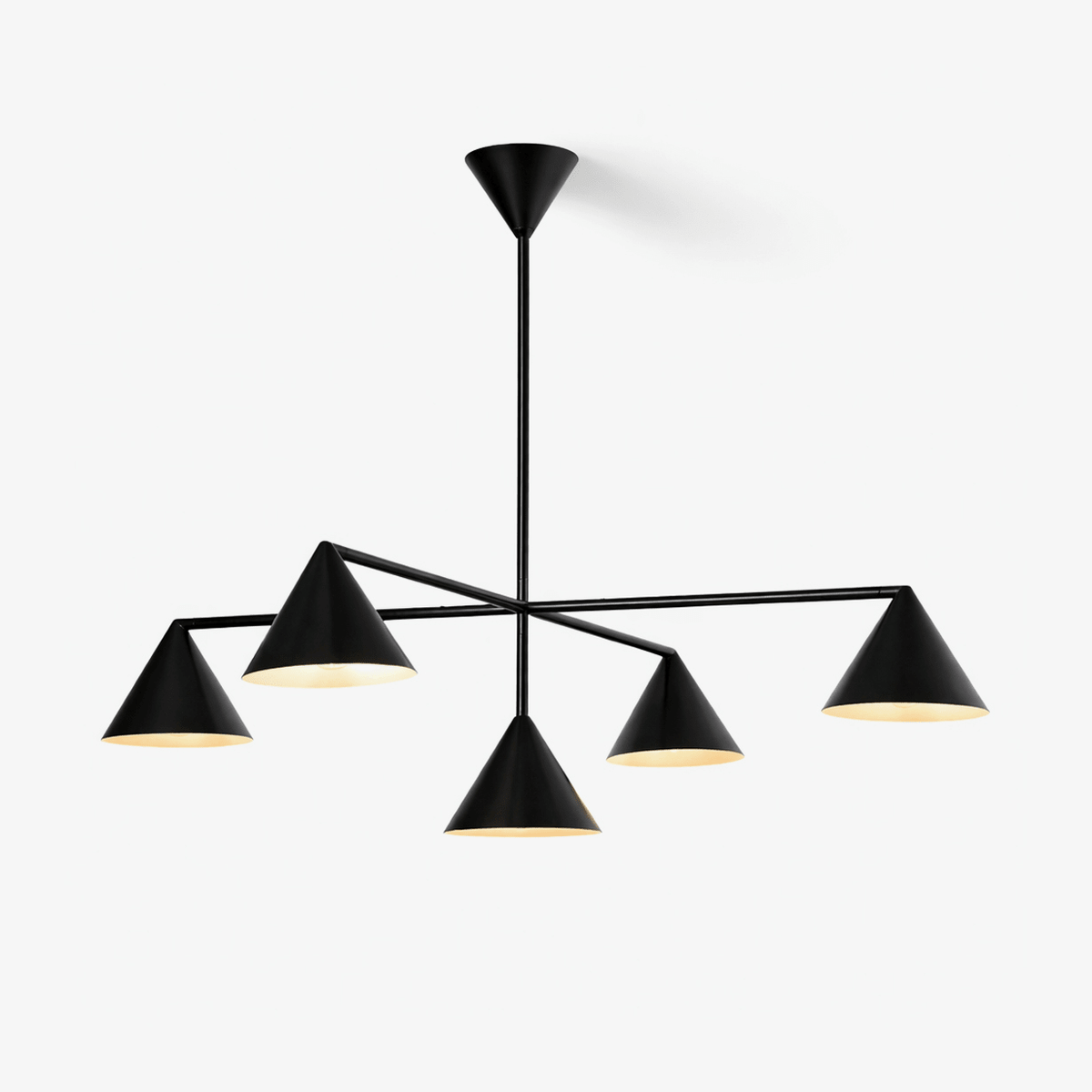 Virelli Cone Chandelier – Modern Minimalist Pendant Light for Dining and Living Spaces