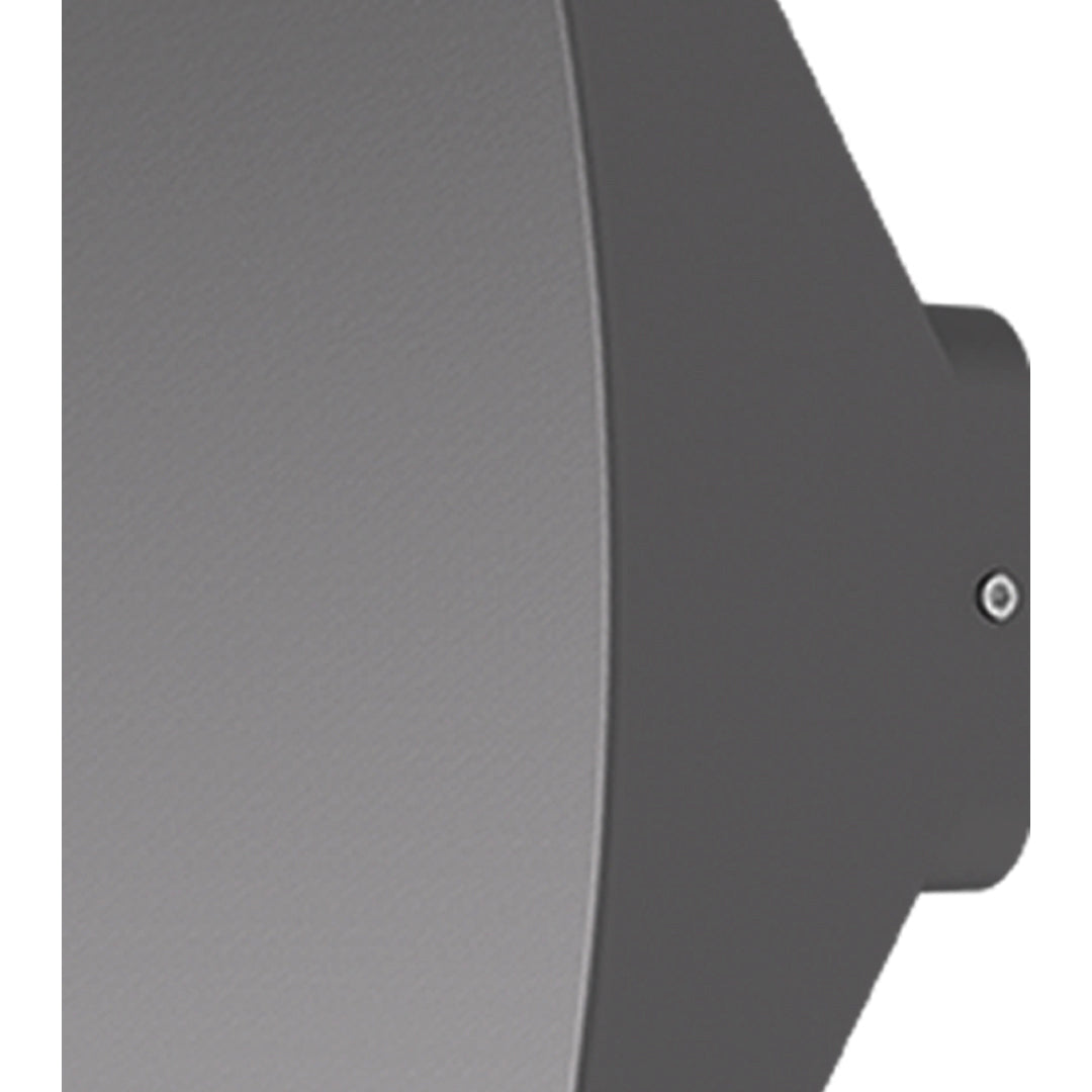 Minimalist LED Outdoor Wall Sconce in Sand Gray Aluminum
