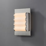 Wavelet Wall Sconce – Sculptural Fabric LED Wall Light in Stainless Steel