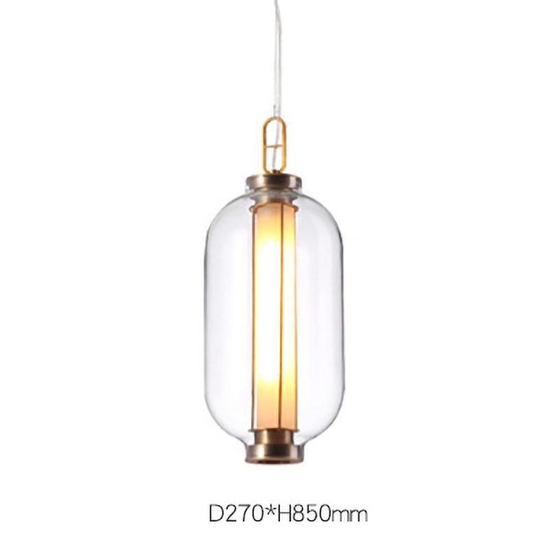 Bai Family Blown Glass Pendant Light in Bronze for Dining and Entry