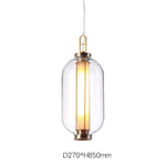 Bai Family Blown Glass Pendant Light in Bronze for Dining and Entry