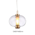 Bai Family Blown Glass Pendant Light in Bronze for Dining and Entry