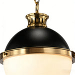 Classic Glass Globe Pendant Light with Adjustable Chain