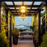 Japanese Lantern Pendant Light – Waterproof Outdoor Ceiling Lamp