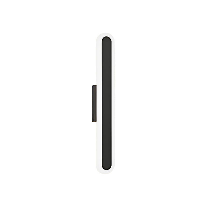 Modern Oval Bar Wall Light with Dimmable LED, Gold or Black Finish