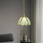 Vintage Crystal Pendant Light in Solid Copper, Small Scale