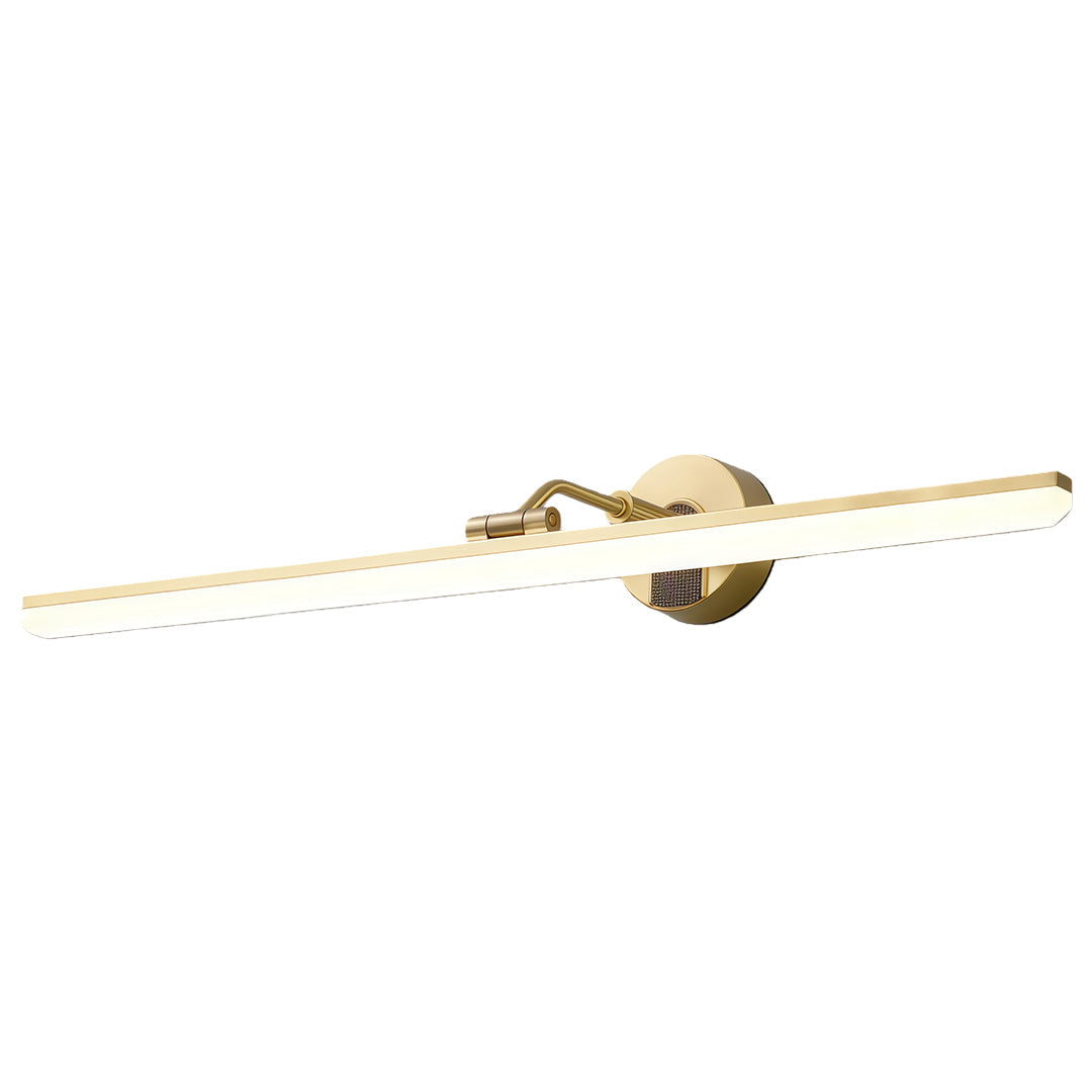 Aurelia Linear LED Vanity Light in Copper for Bathroom and Dressing Areas