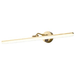 Aurelia Linear LED Vanity Light in Copper for Bathroom and Dressing Areas