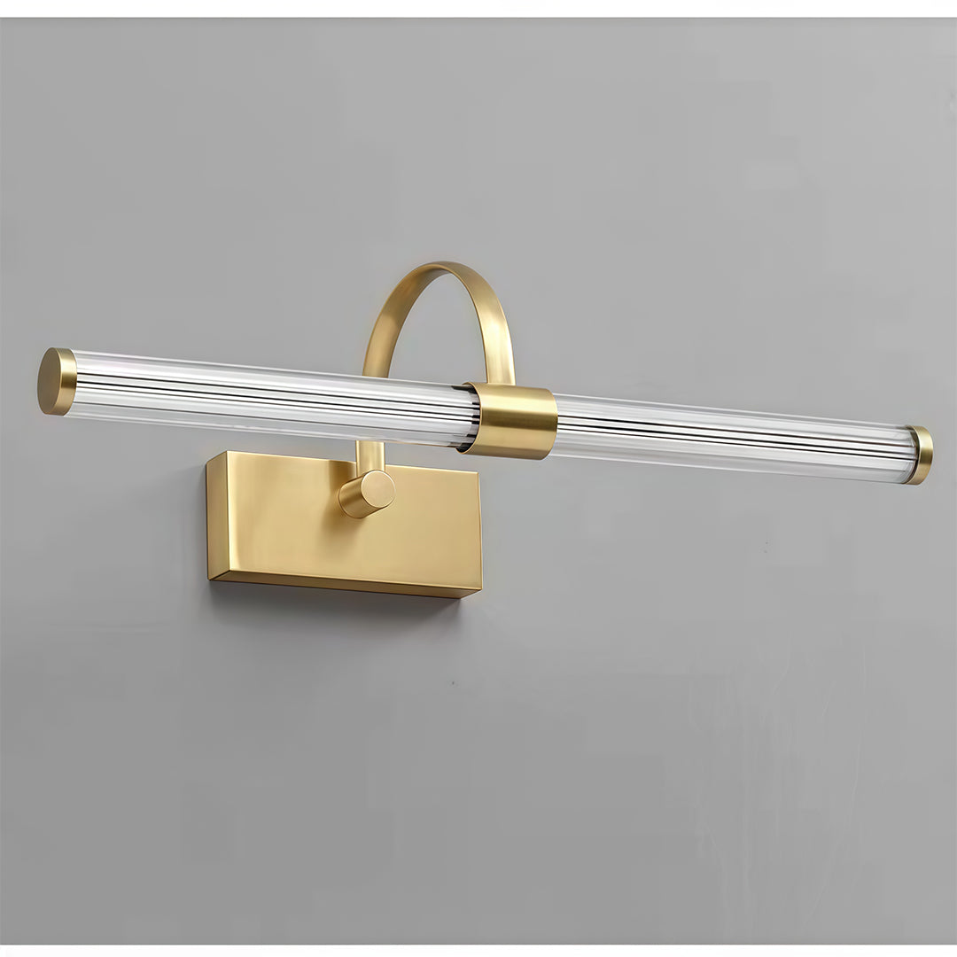 Aurora Nordic Brass Vanity Light Bar for Bathroom Mirror