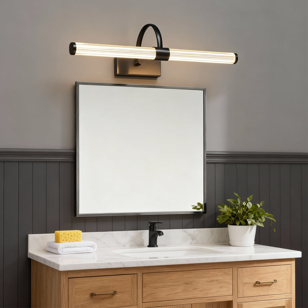 Aurora Nordic Brass Vanity Light Bar for Bathroom Mirror