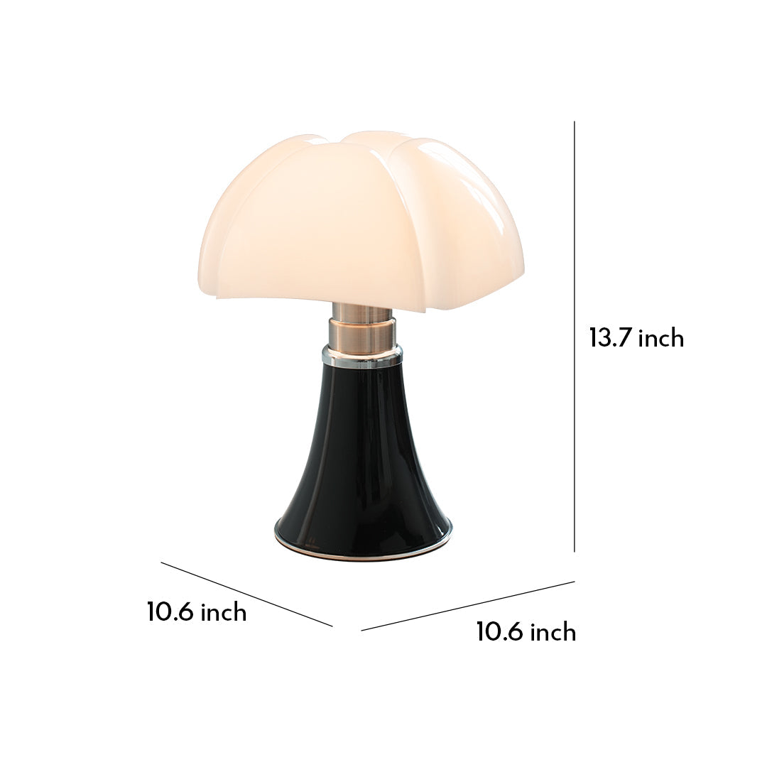 Italian Bauhaus Table Lamp in Iron with LED Warm Light