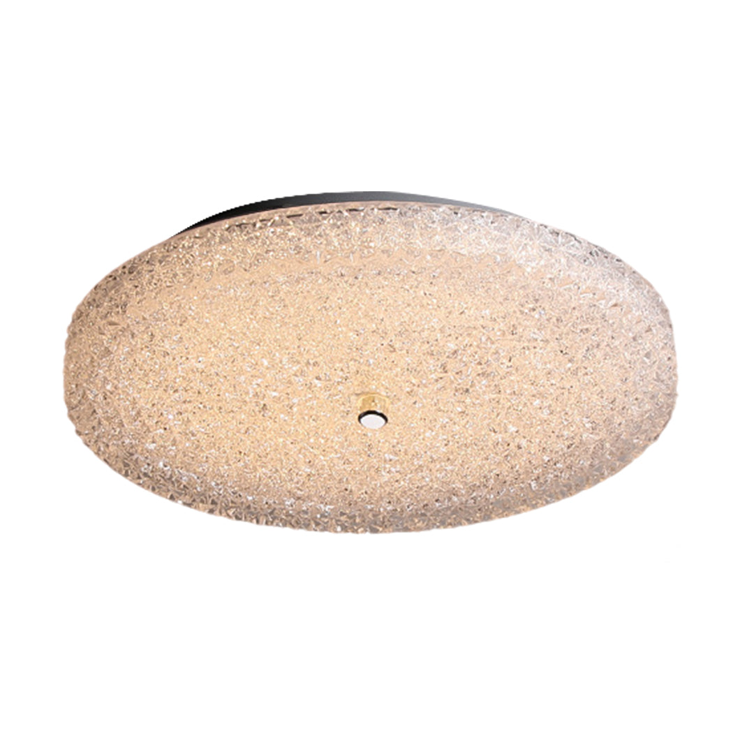 Lumière Crystal Flush Mount Ceiling Light in Chrome and Glass