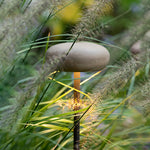 Mushroom Pathway Lights – Stainless Steel Outdoor LED Bollard in Warm White