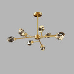 Aurelia Sputnik Crystal Chandelier – 9-Light Modern Gold Pendant for Dining Room