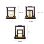 Modern Square Outdoor Pillar Lights for Courtyards and Villas